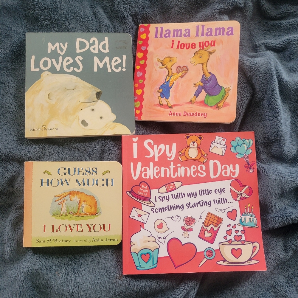 4 Childrens Books Love Father's Day Valentines Day